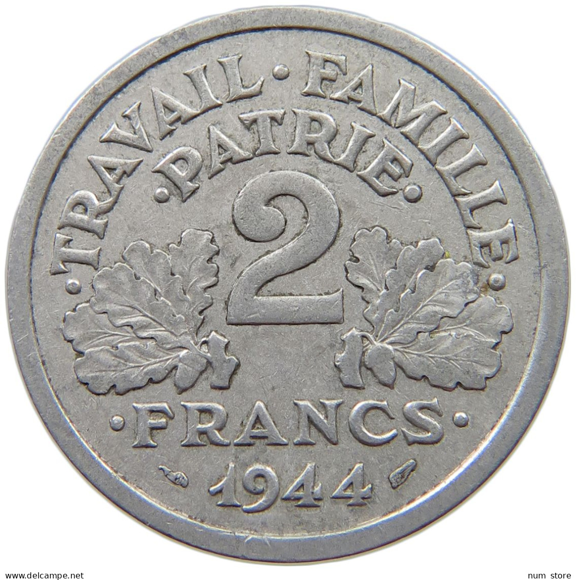 FRANCE 2 FRANCS 1944 #s068 0711 - 2 Francs