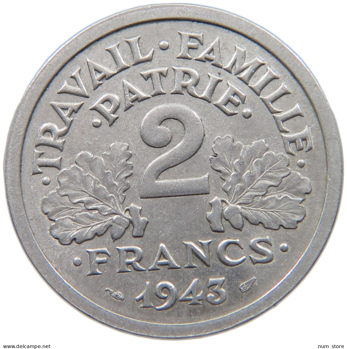 FRANCE 2 FRANCS 1943 #c023 0325 - 2 Francs