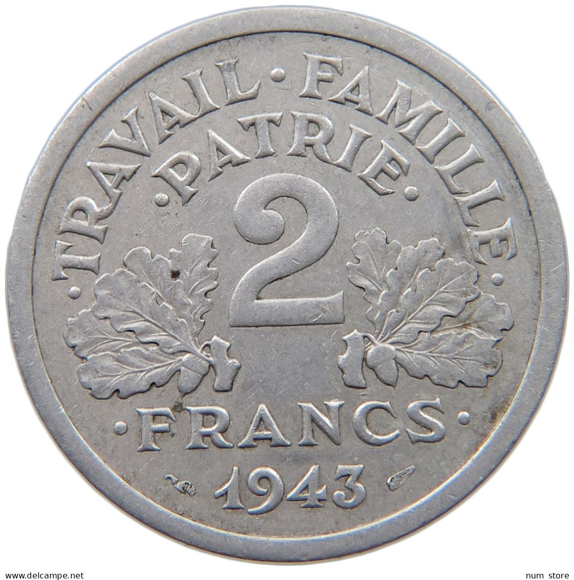 FRANCE 2 FRANCS 1943 #c078 0441 - 2 Francs