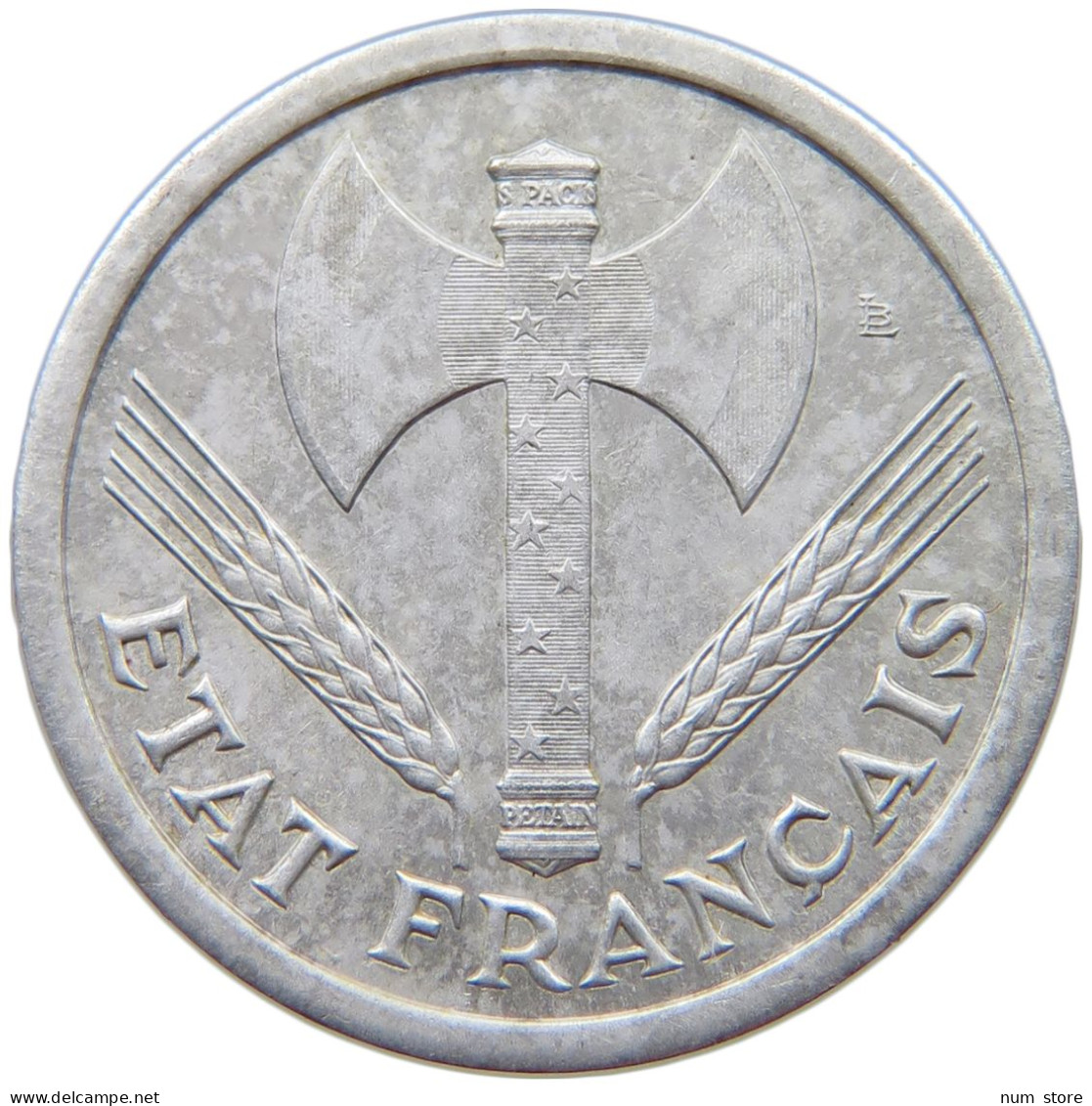 FRANCE 2 FRANCS 1943 #s060 0297 - 2 Francs