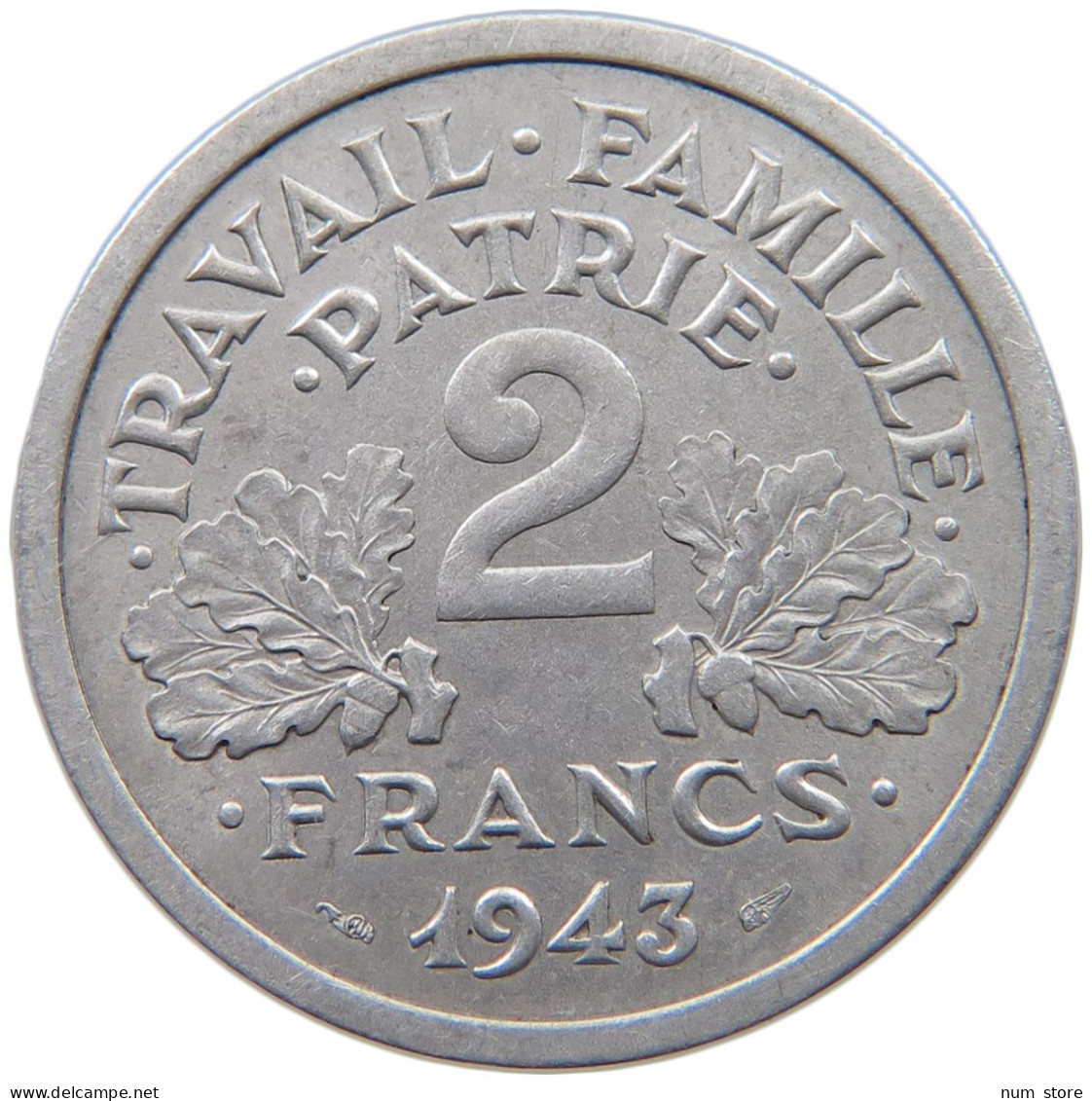 FRANCE 2 FRANCS 1943 #c078 0439 - 2 Francs