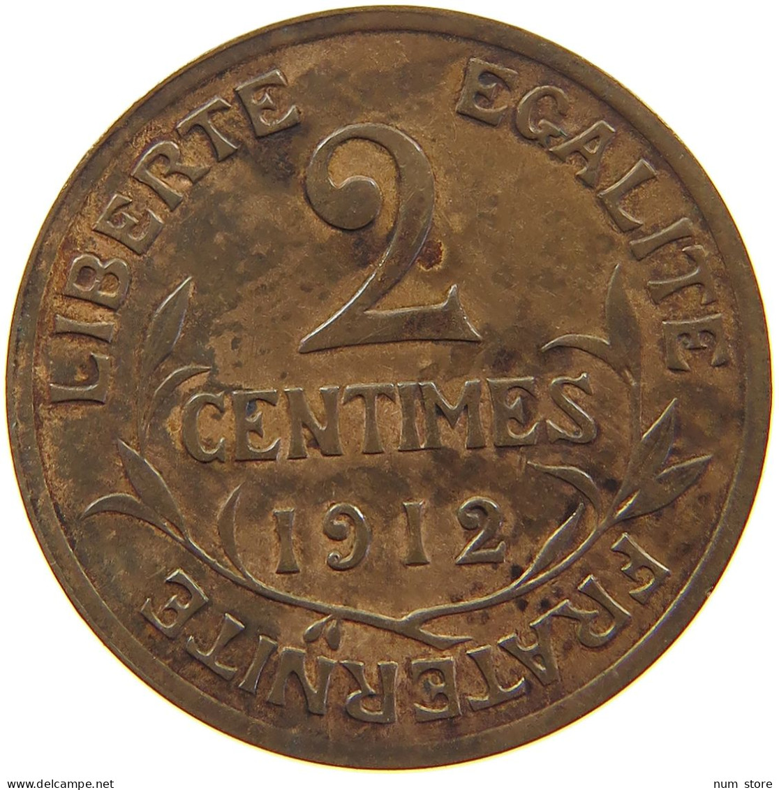 FRANCE 2 CENTIMES 1912 #c062 0223 - 2 Centimes