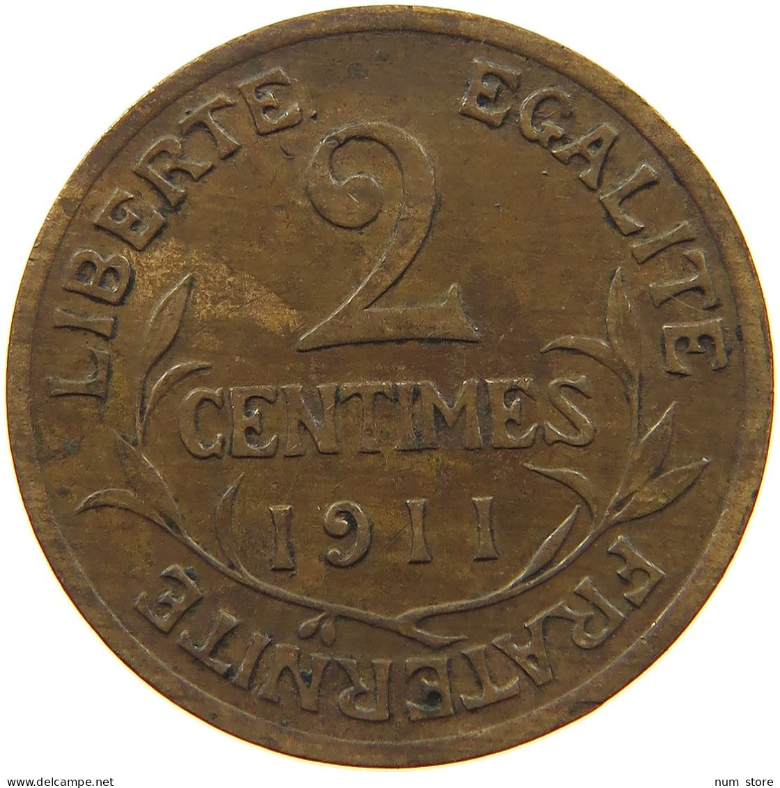 FRANCE 2 CENTIMES 1911 #c082 0183 - 2 Centimes