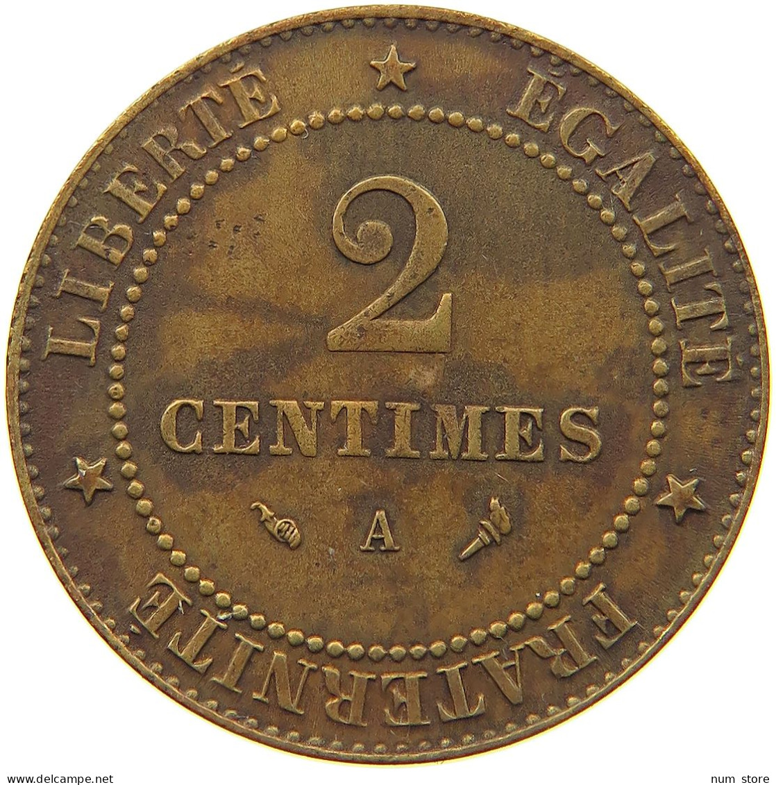 FRANCE 2 CENTIMES 1897 #a051 0115 - 2 Centimes