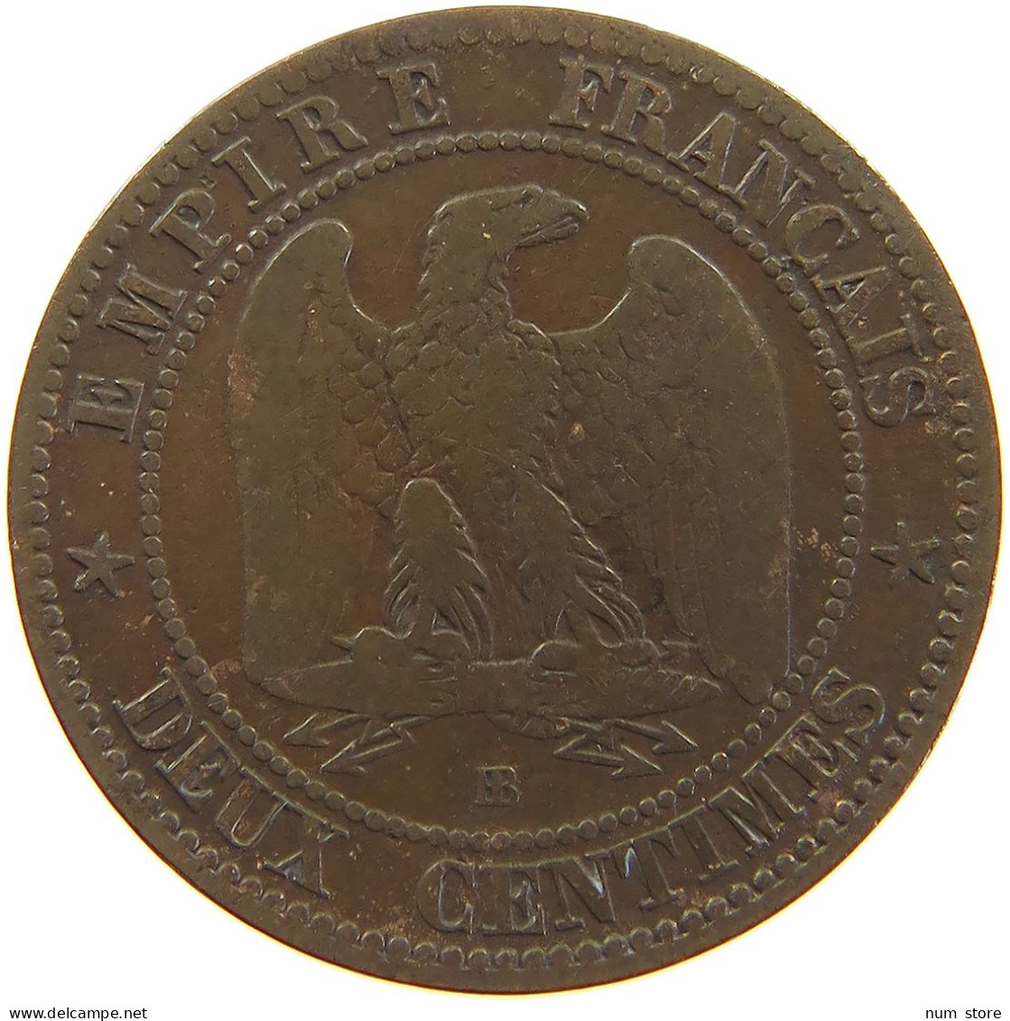 FRANCE 2 CENTIMES 1861 BB #a059 0153 - 2 Centimes