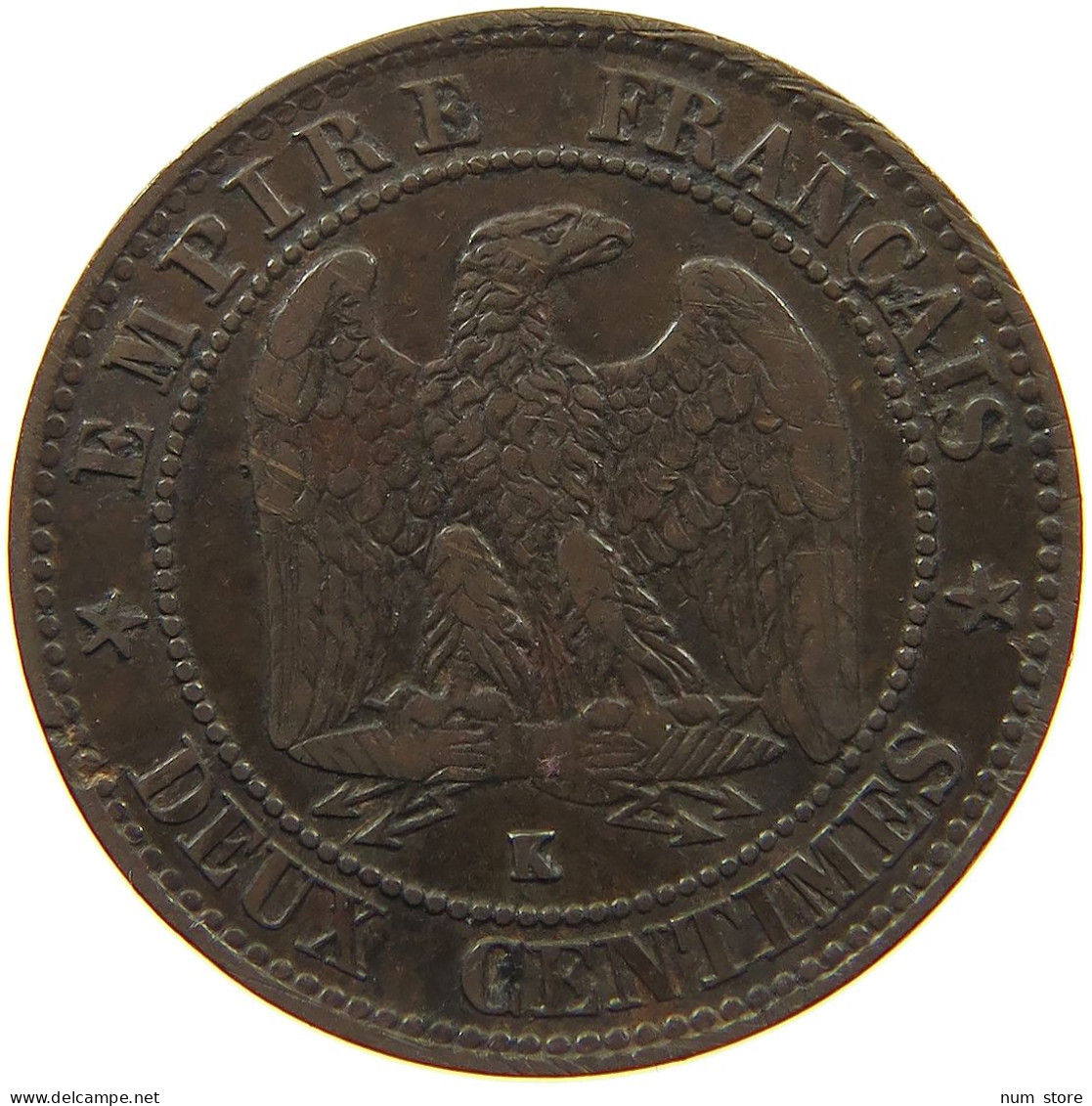 FRANCE 2 CENTIMES 1856 K #c022 0433 - 2 Centimes