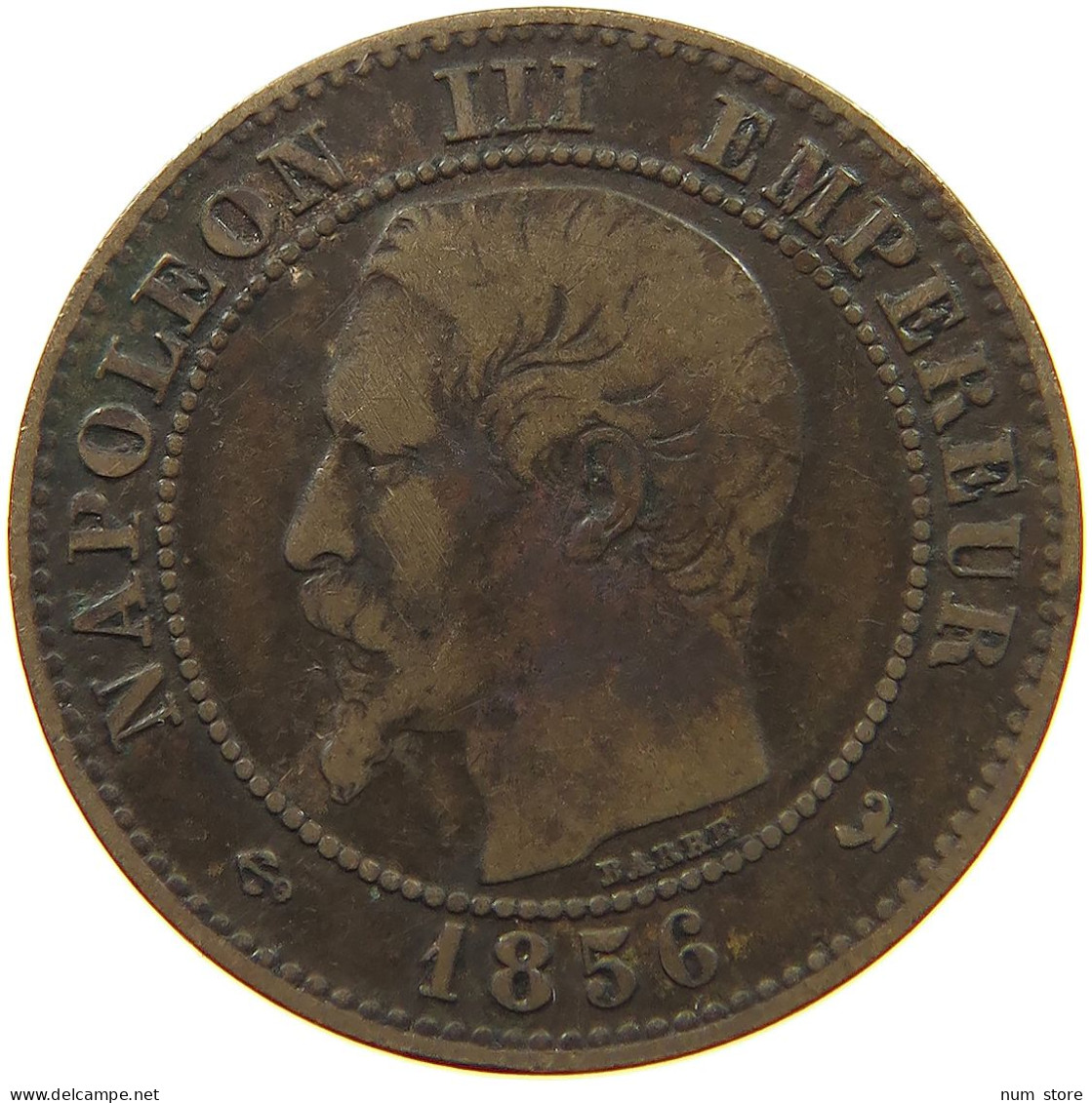 FRANCE 2 CENTIMES 1856 W #a012 0549 - 2 Centimes