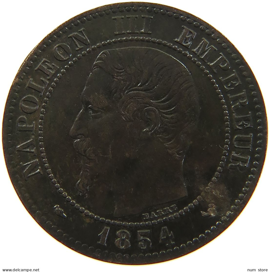 FRANCE 2 CENTIMES 1854 W #a059 0163 - 2 Centimes