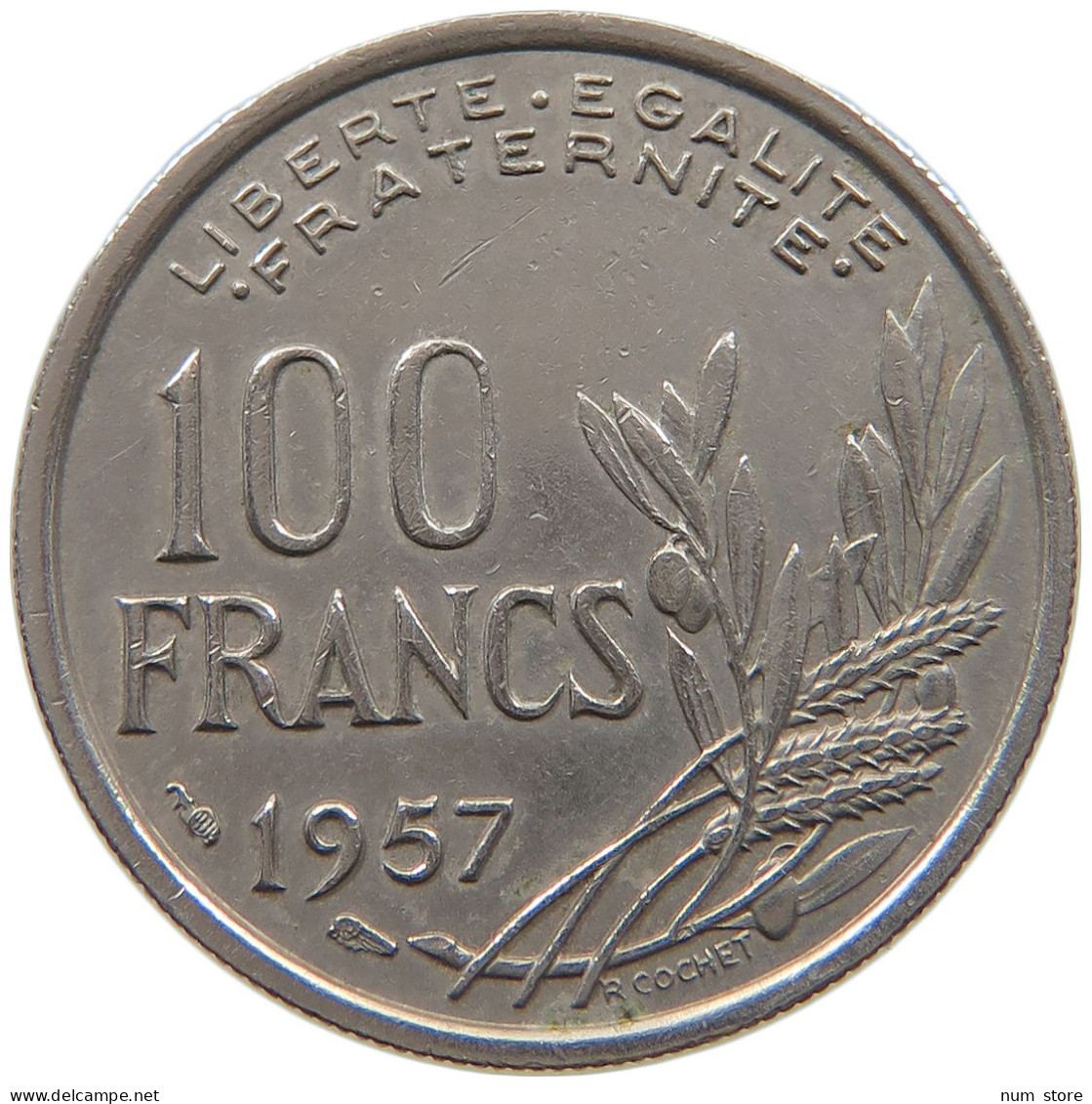 FRANCE 100 FRANCS 1957 #a080 0057 - 100 Francs