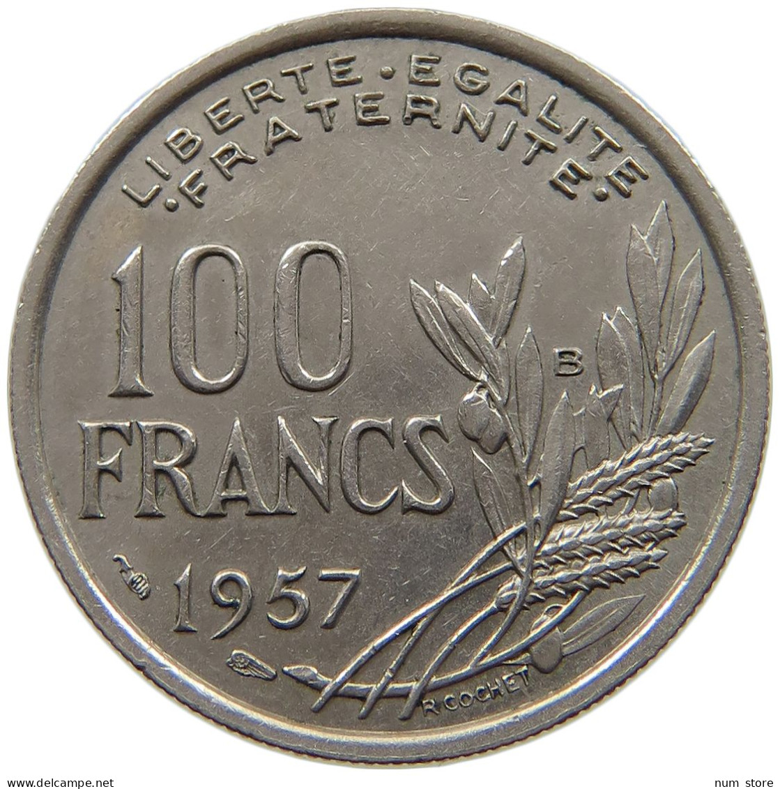 FRANCE 100 FRANCS 1957 B #a089 0625 - 100 Francs