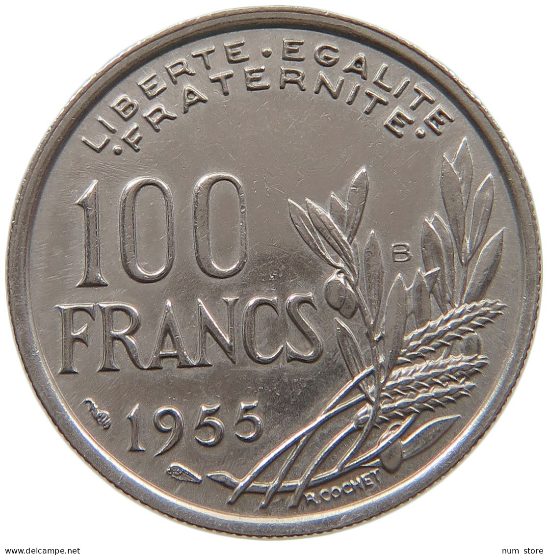FRANCE 100 FRANCS 1955 B #a072 0307 - 100 Francs