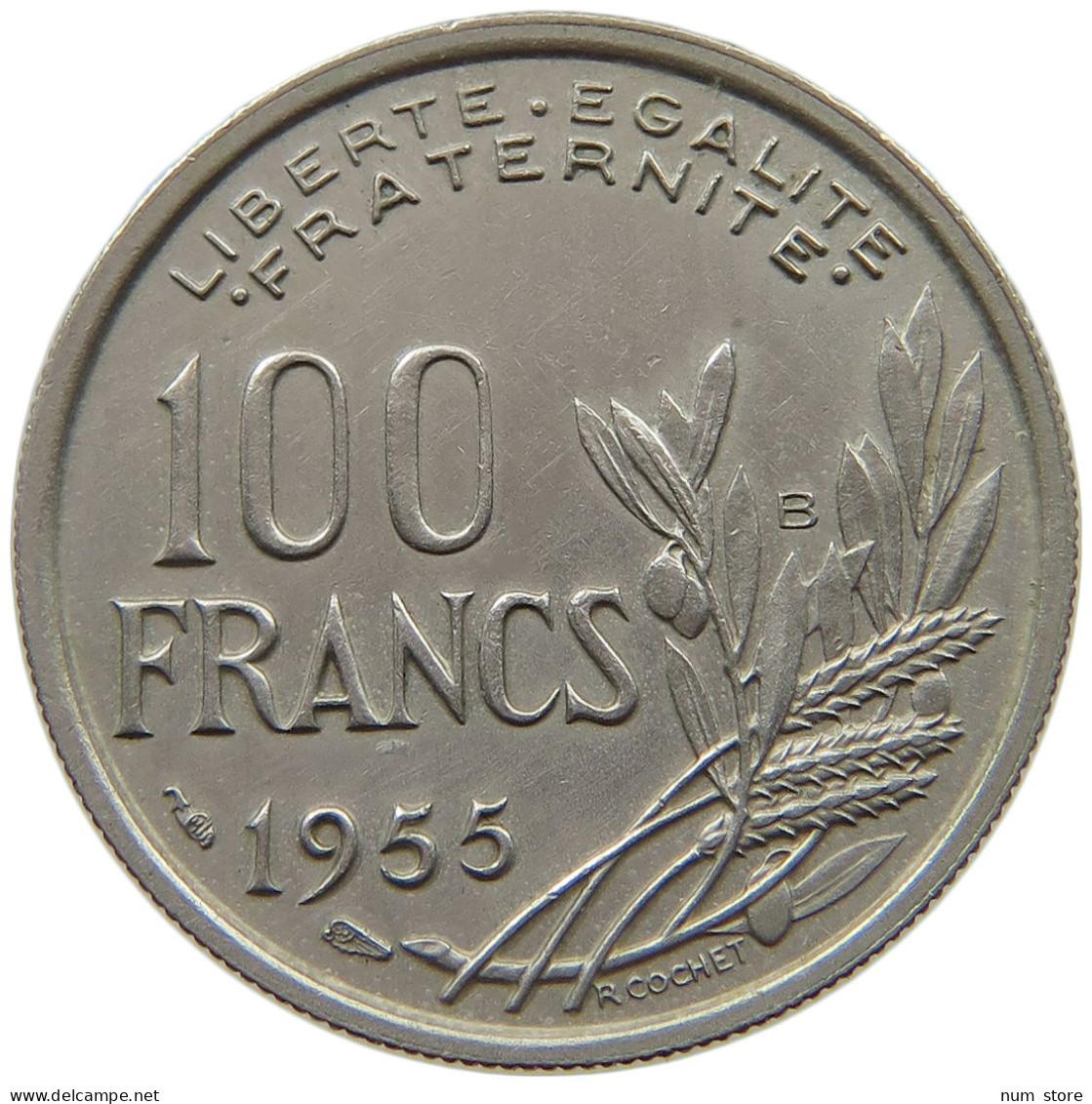 FRANCE 100 FRANCS 1955 B #a089 0621 - 100 Francs