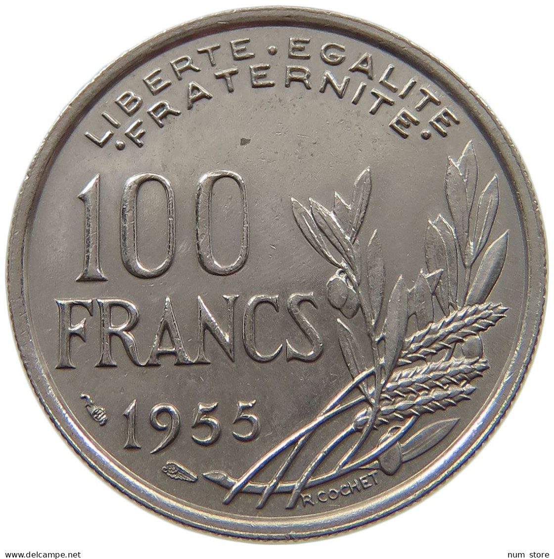 FRANCE 100 FRANCS 1955 #s065 0321 - 100 Francs