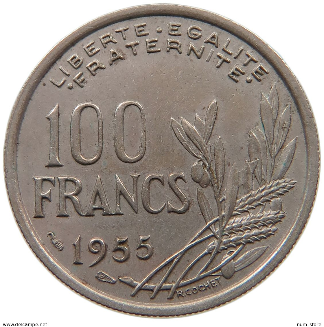 FRANCE 100 FRANCS 1955 #a080 0055 - 100 Francs