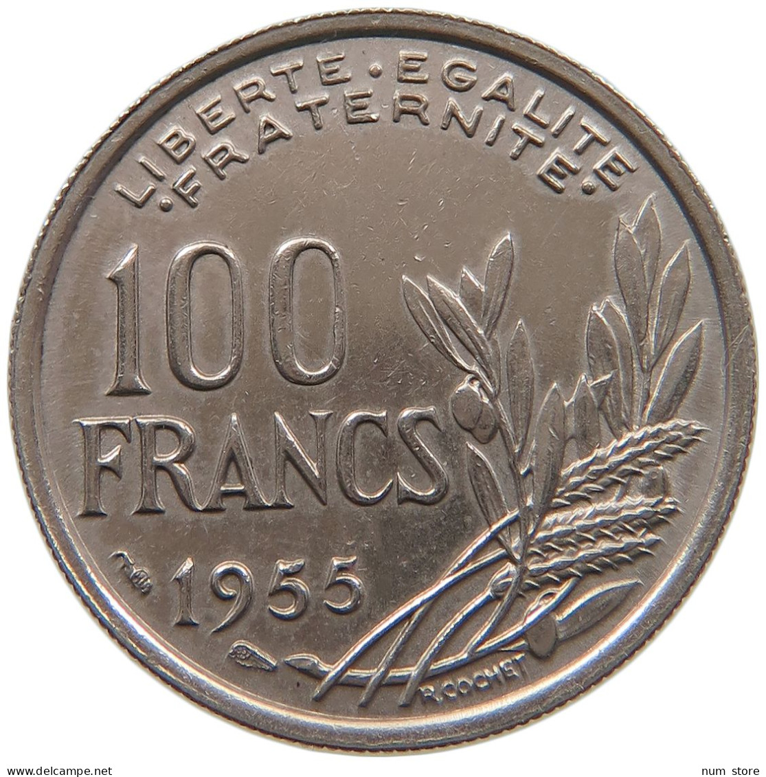 FRANCE 100 FRANCS 1955 #a072 0309 - 100 Francs