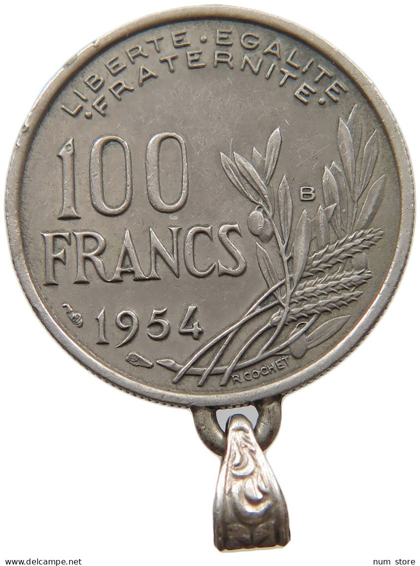 FRANCE 100 FRANCS 1954 B #s079 0371 - 100 Francs