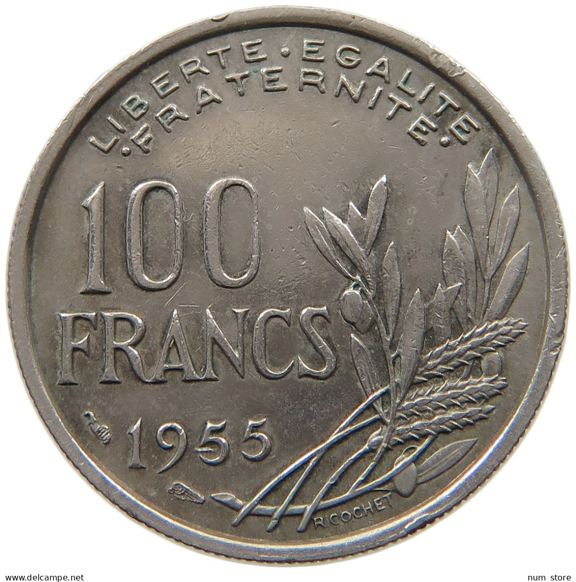 FRANCE 100 FRANCS 1955 #a031 0079 - 100 Francs