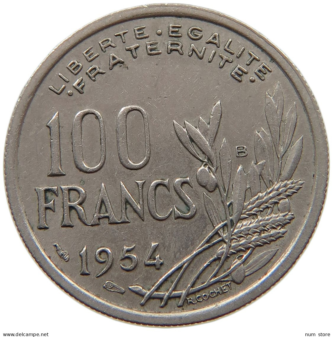 FRANCE 100 FRANCS 1954 B #c065 0319 - 100 Francs