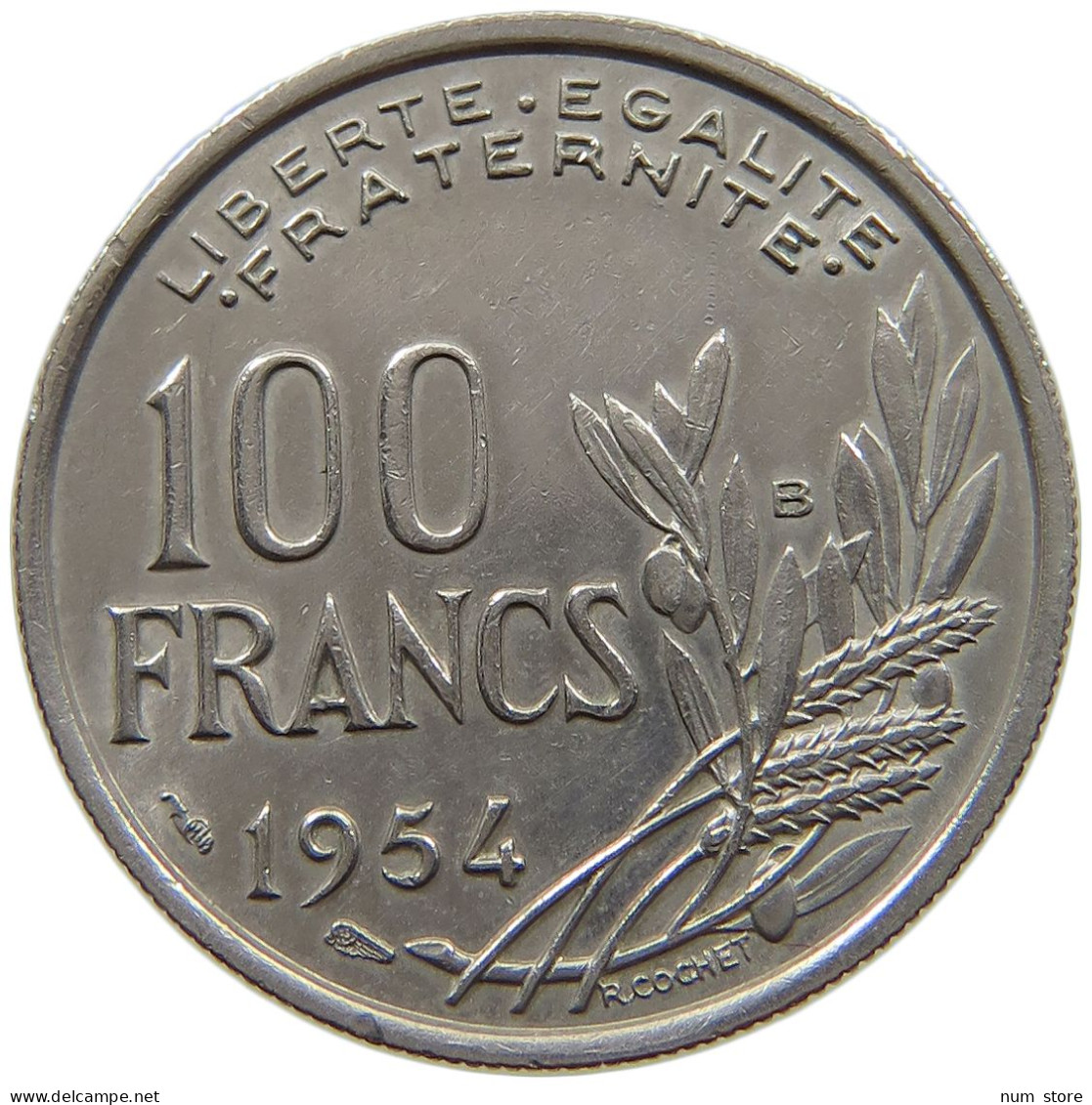 FRANCE 100 FRANCS 1954 B #a089 0635 - 100 Francs