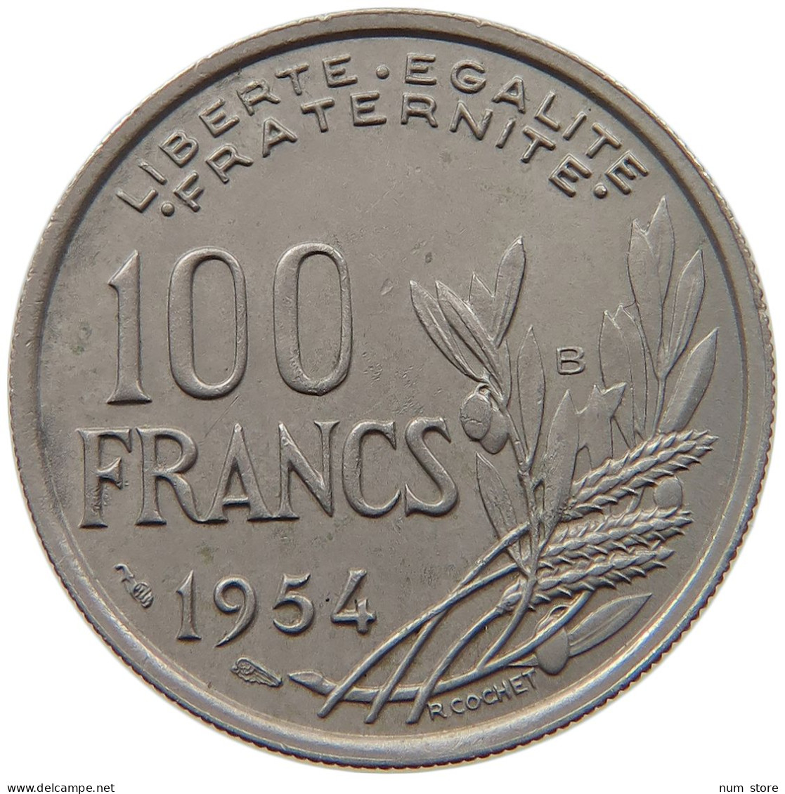 FRANCE 100 FRANCS 1954 B #c064 0577 - 100 Francs