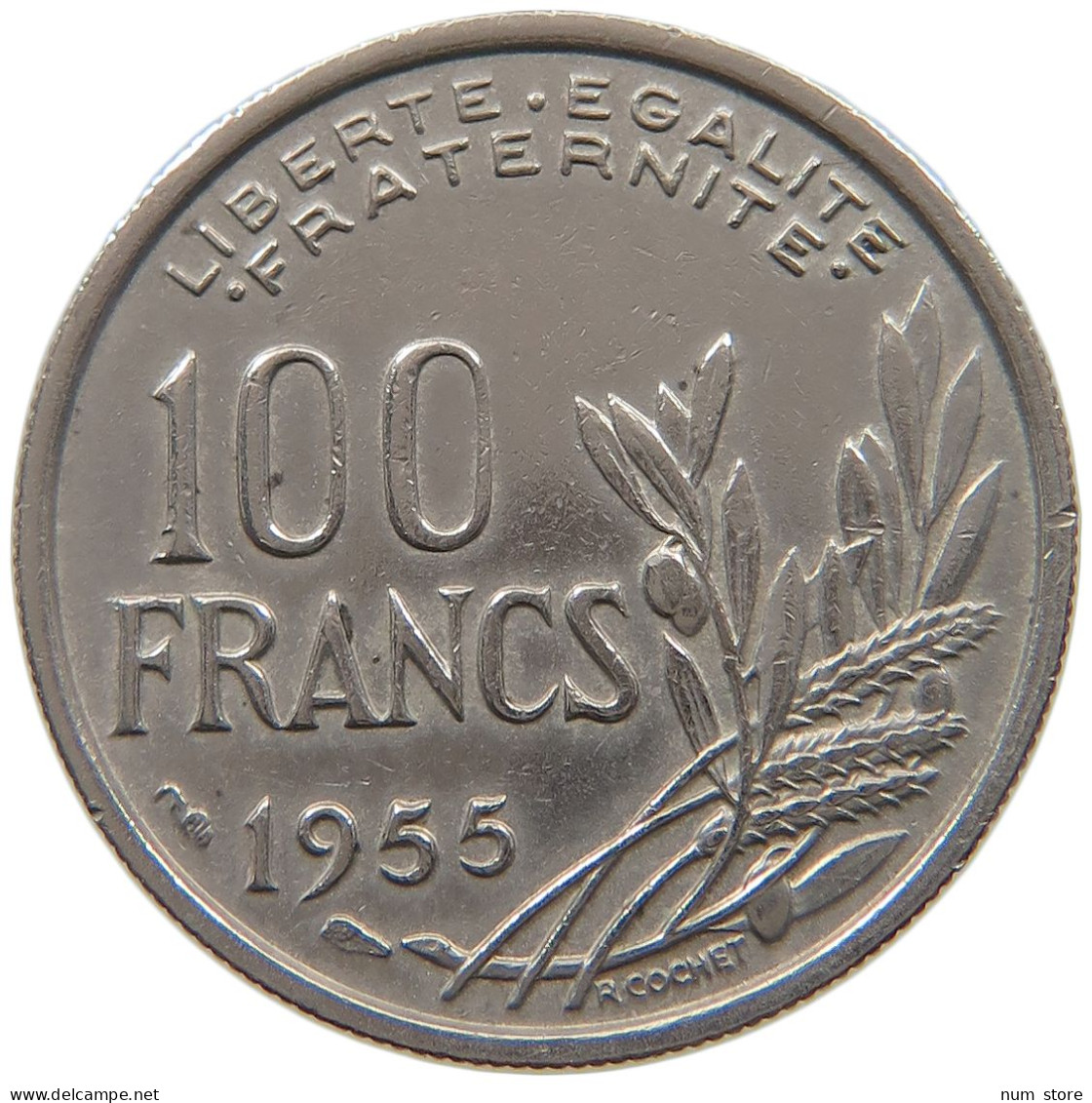 FRANCE 100 FRANCS 1955 #a080 0053 - 100 Francs
