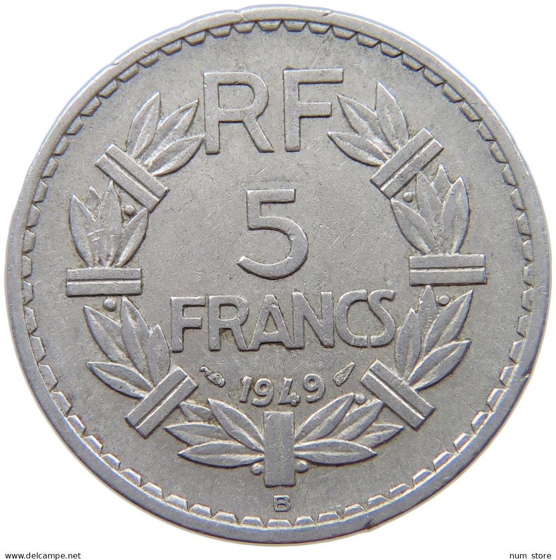 FRANCE 5 FRANCS 1949 B #s068 0803 - 5 Francs