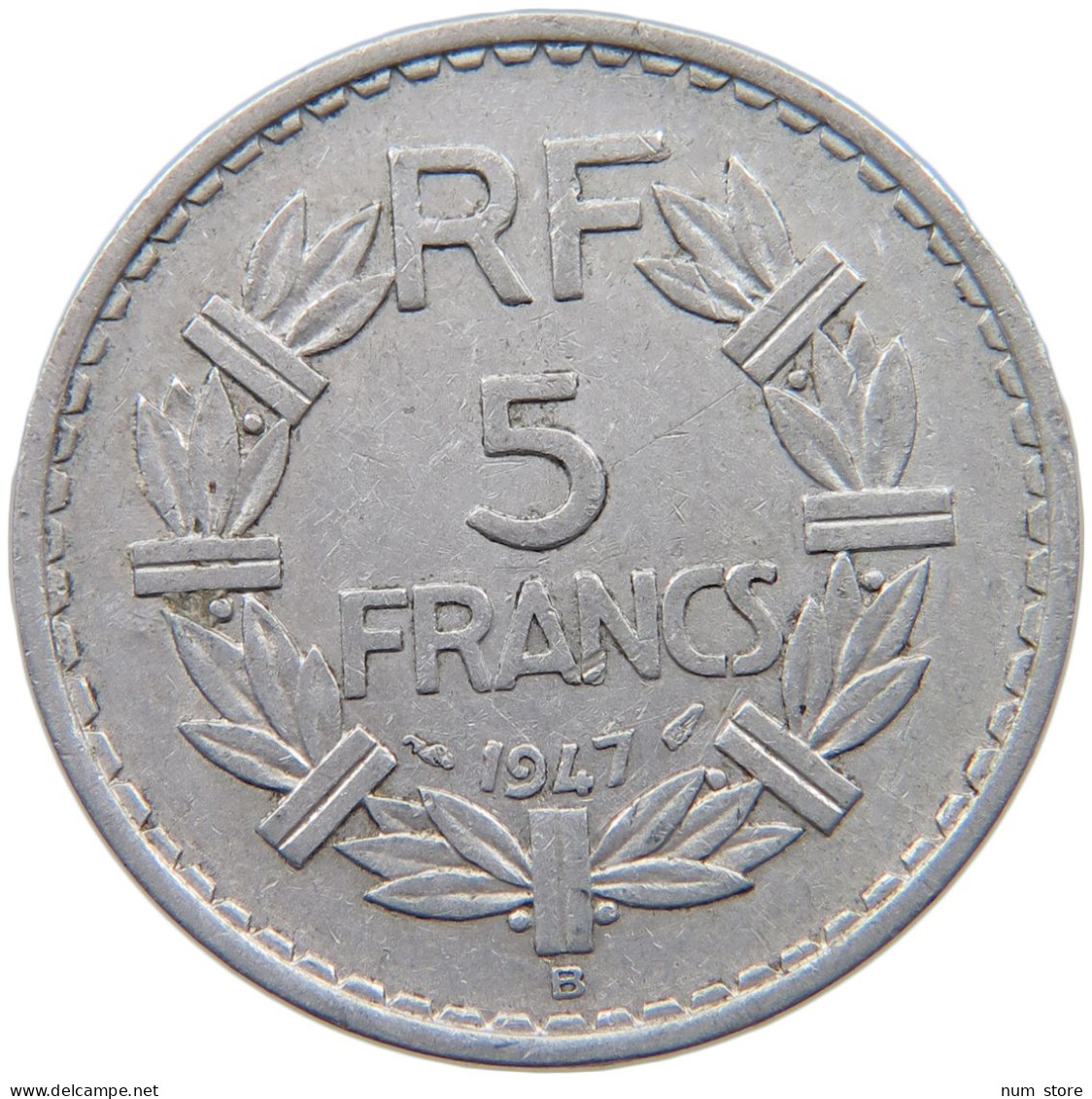 FRANCE 5 FRANCS 1947 B #c078 0399 - 5 Francs