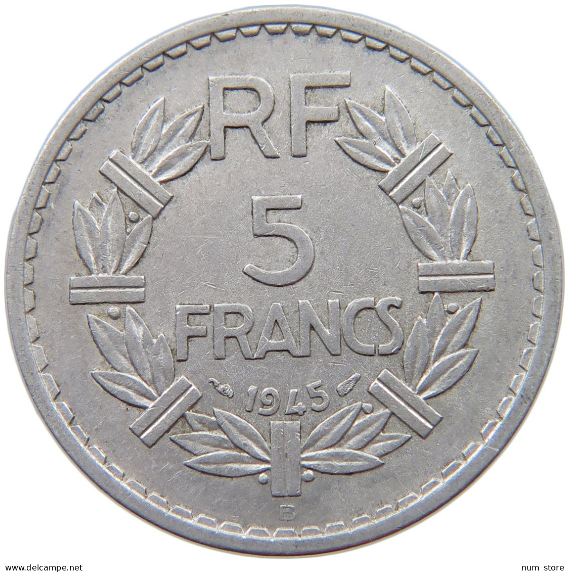 FRANCE 5 FRANCS 1945 B #s079 0353 - 5 Francs