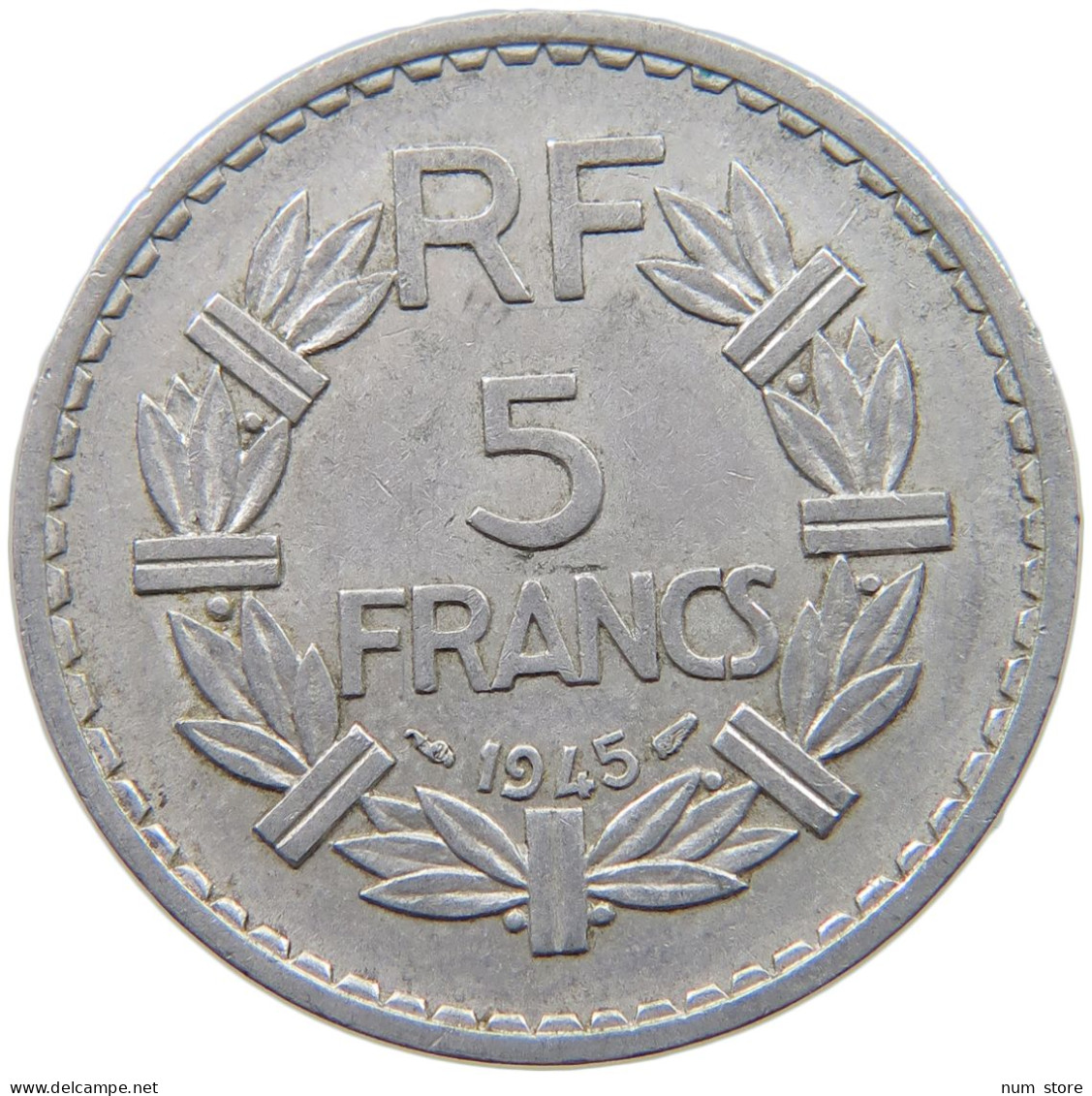FRANCE 5 FRANCS 1945 #s068 0783 - 5 Francs