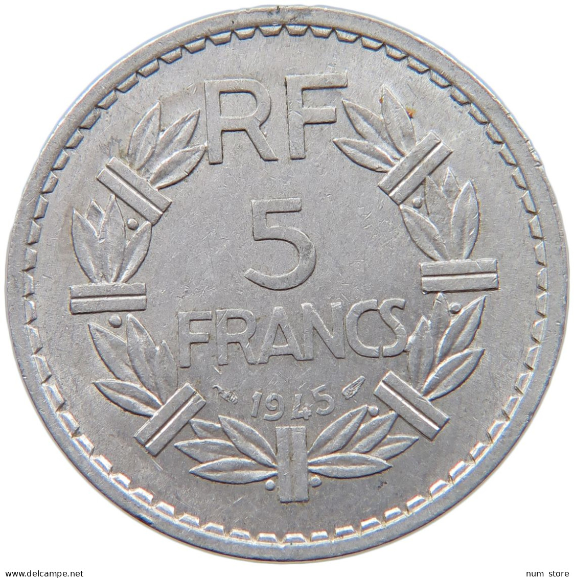 FRANCE 5 FRANCS 1945 #s010 0325 - 5 Francs