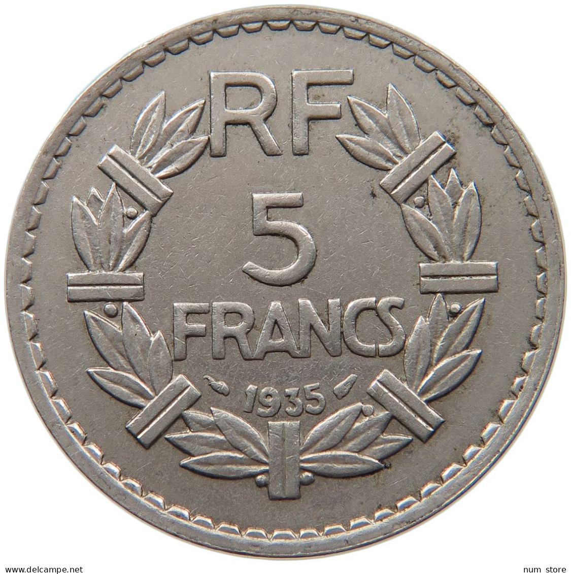 FRANCE 5 FRANCS 1935 #s019 0007 - 5 Francs