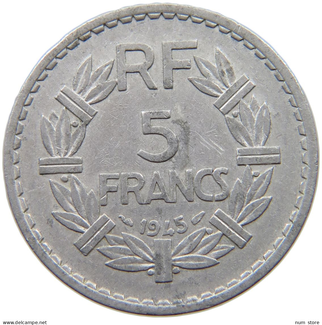 FRANCE 5 FRANCS 1945 #a076 0551 - 5 Francs