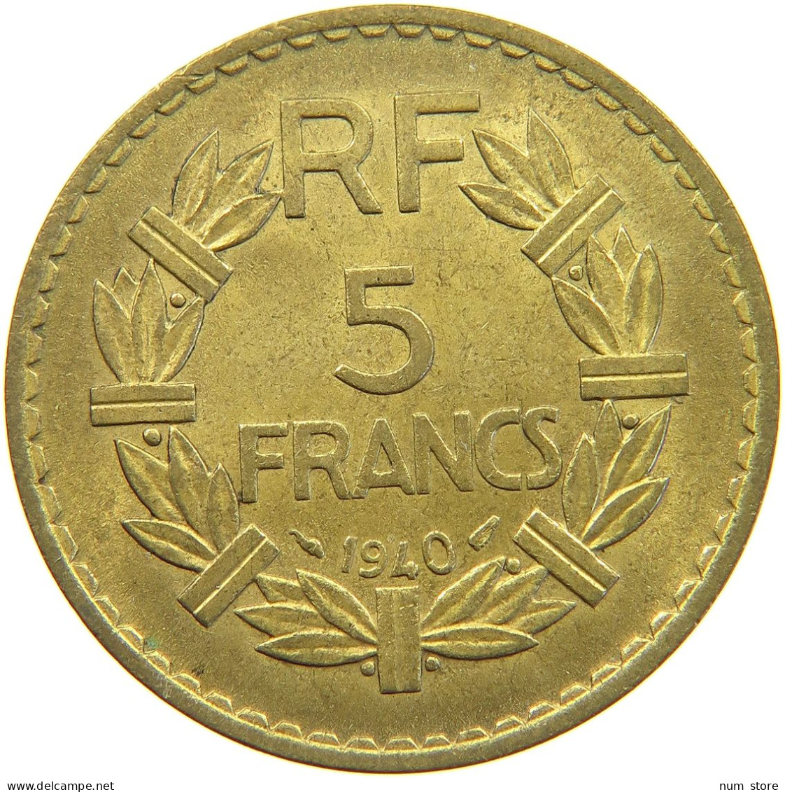 FRANCE 5 FRANCS 1940 #c019 0589 - 5 Francs