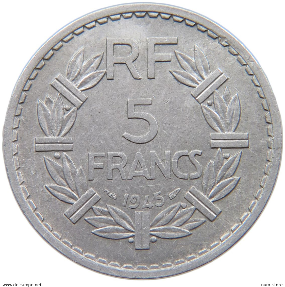 FRANCE 5 FRANCS 1945 #a060 0143 - 5 Francs