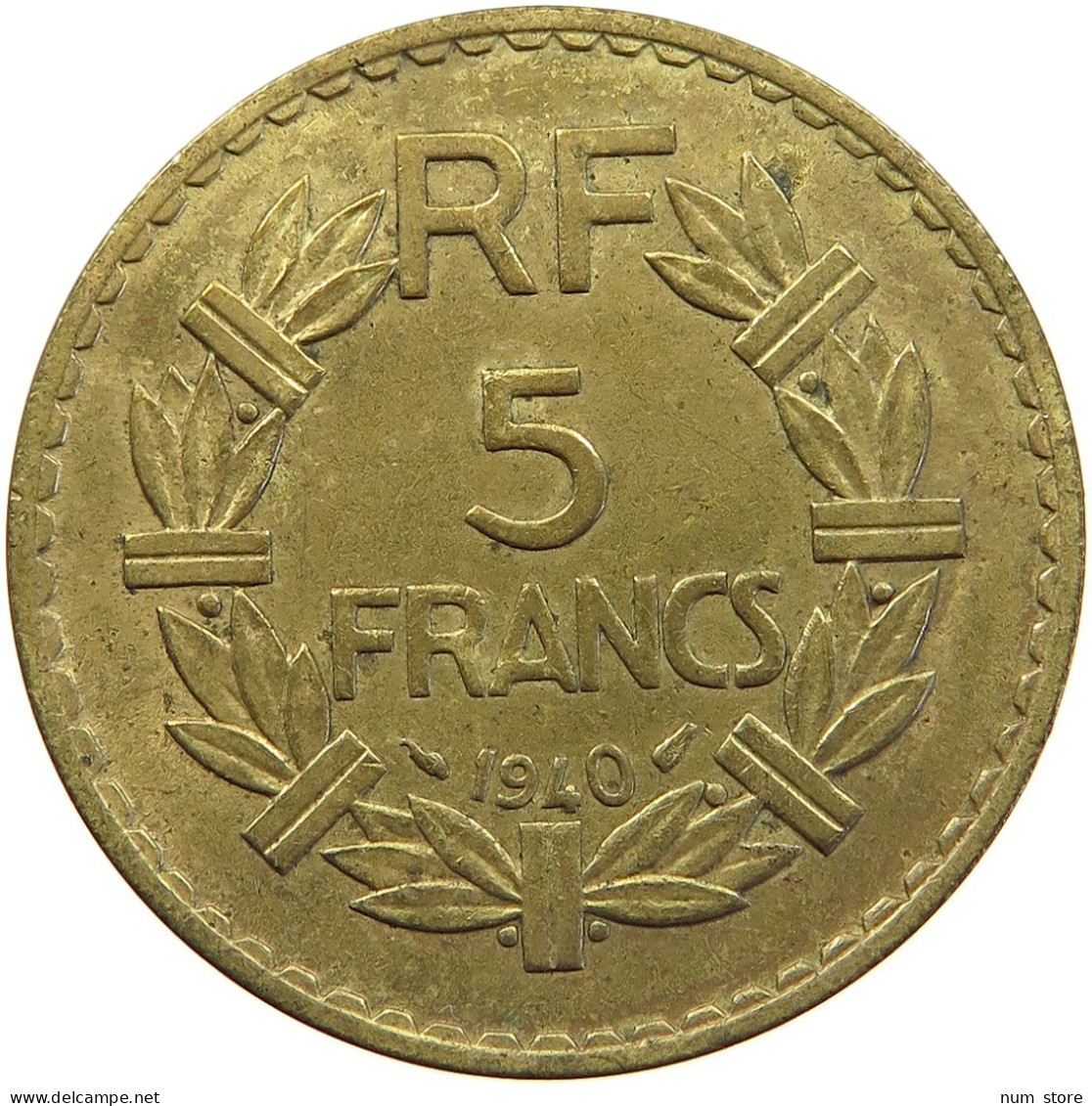 FRANCE 5 FRANCS 1940 #c067 0191 - 5 Francs