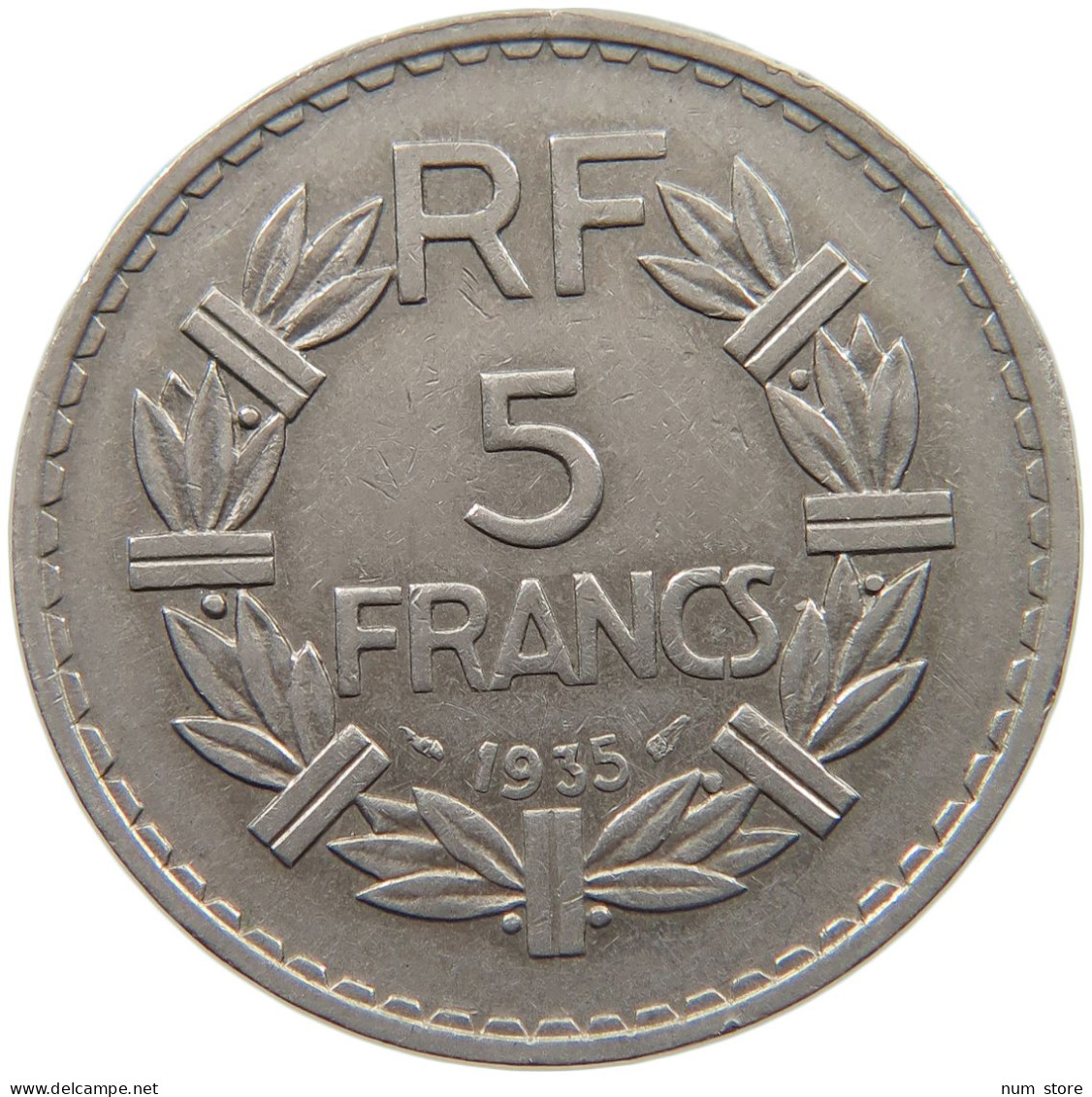 FRANCE 5 FRANCS 1935 #c022 0781 - 5 Francs