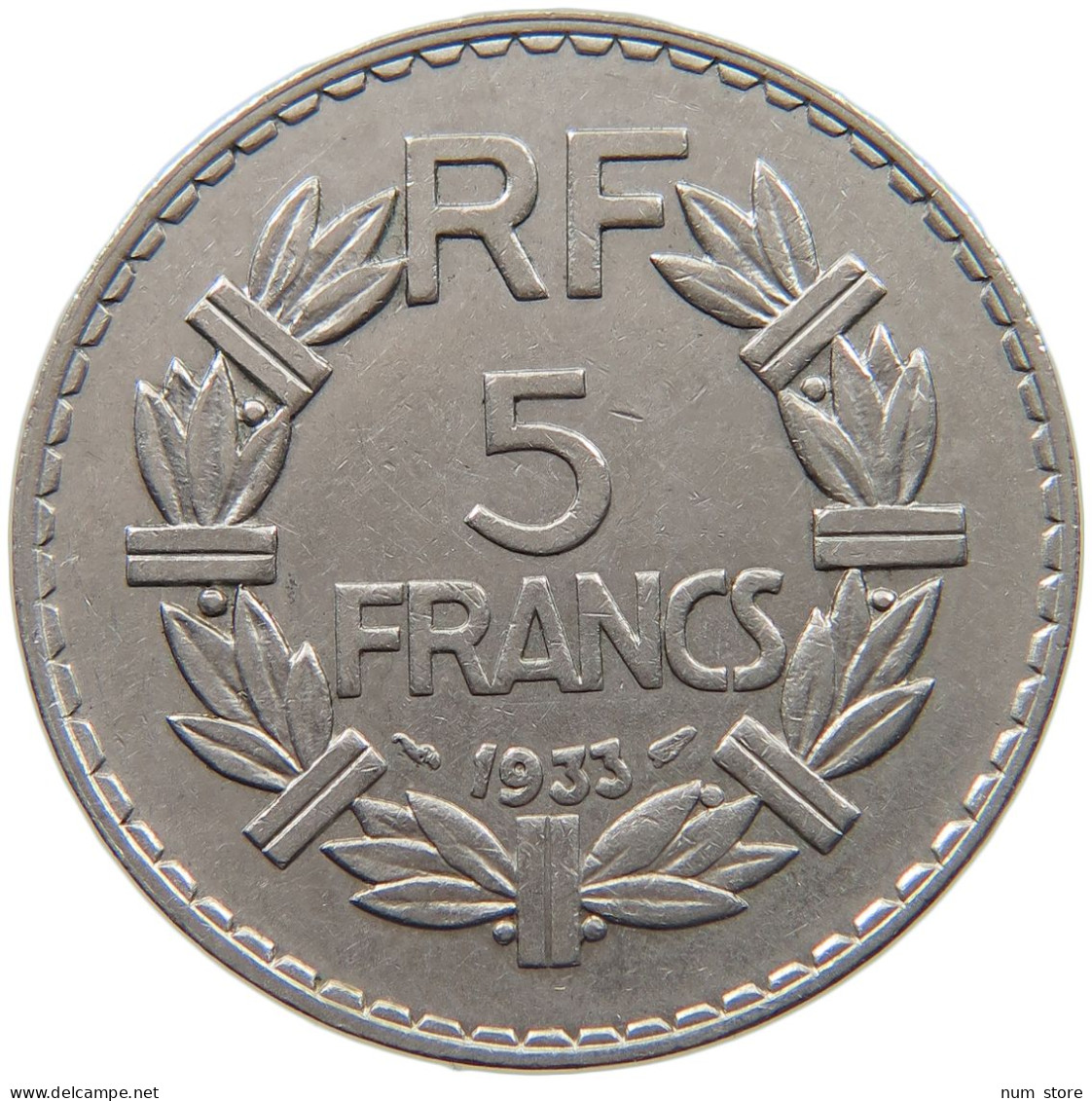 FRANCE 5 FRANCS 1933 #c008 0485 - 5 Francs