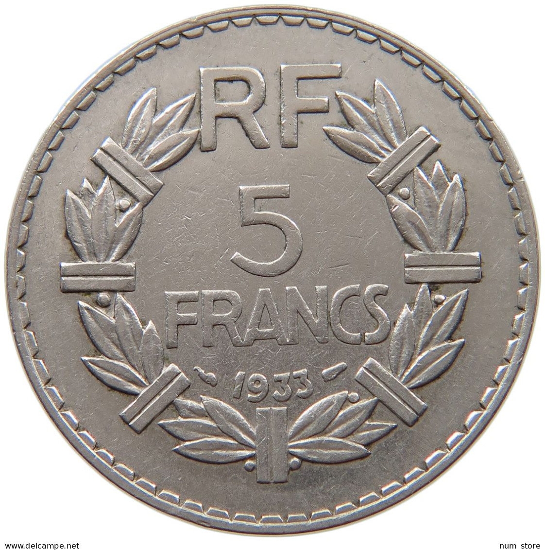 FRANCE 5 FRANCS 1933 #c062 0305 - 5 Francs