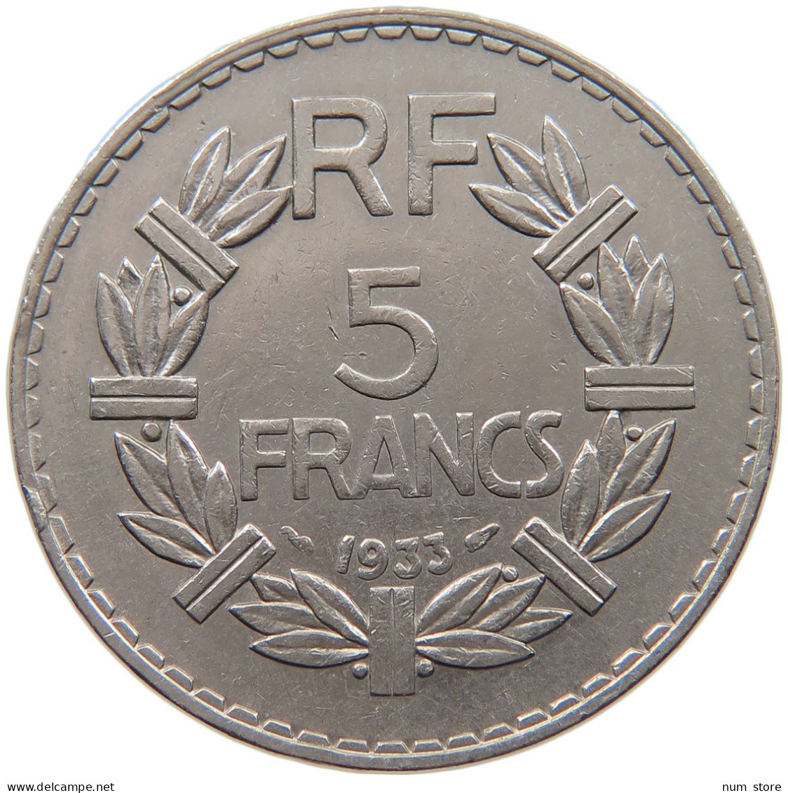 FRANCE 5 FRANCS 1933 #c022 0779 - 5 Francs