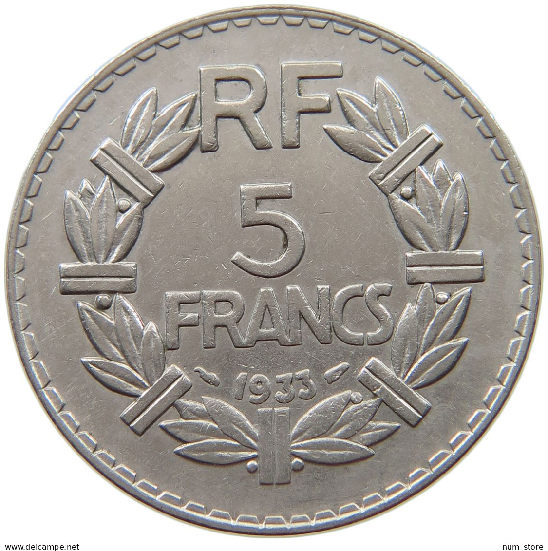 FRANCE 5 FRANCS 1933 #a013 0757 - 5 Francs