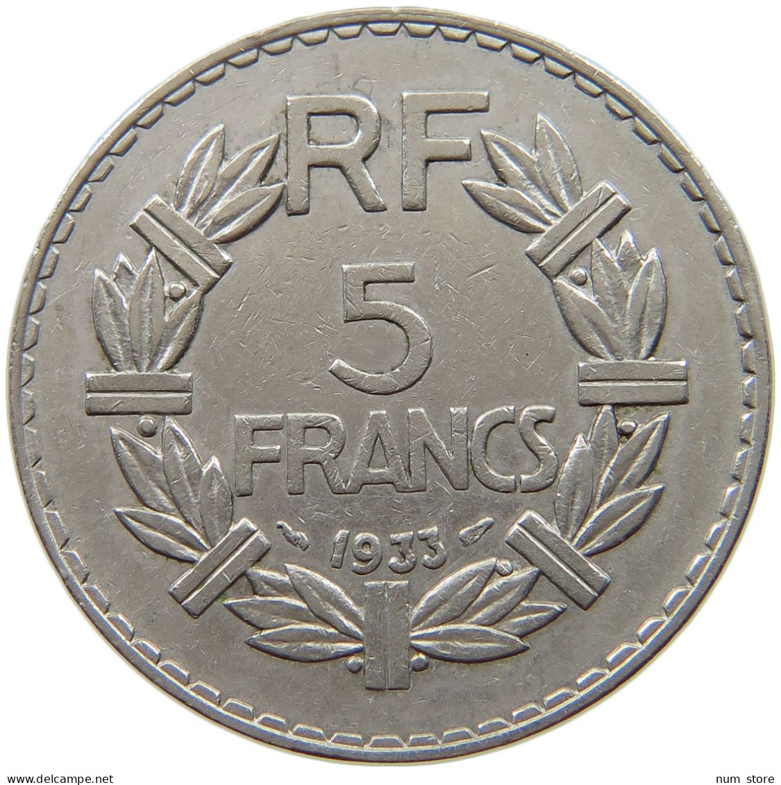 FRANCE 5 FRANCS 1933 #a013 0759 - 5 Francs