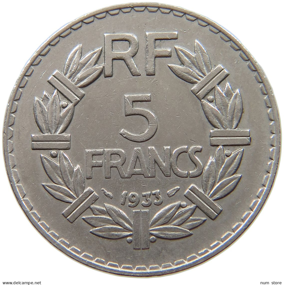 FRANCE 5 FRANCS 1933 #a013 0755 - 5 Francs