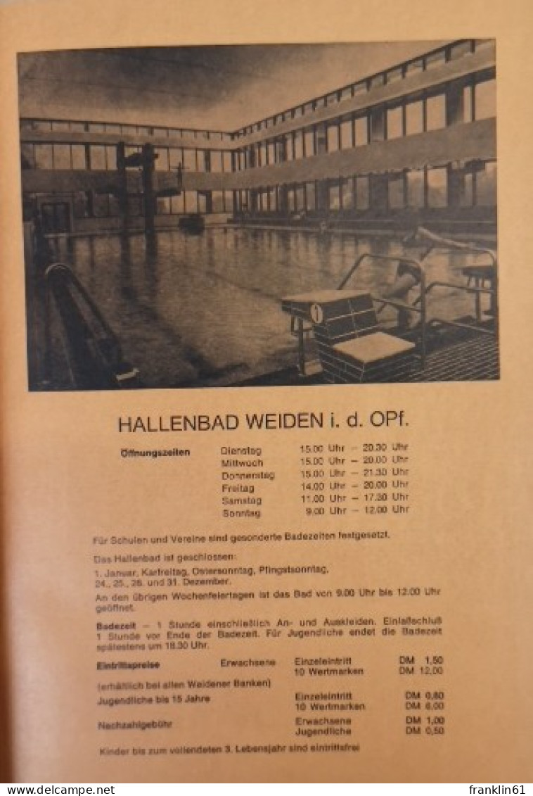 Adreßbuch Der Stadt Weiden I. D. Opf. 1972. - Léxicos