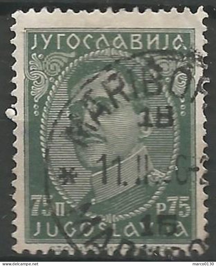 YOUGOSLAVIE N° 212 OBLITERE - Used Stamps