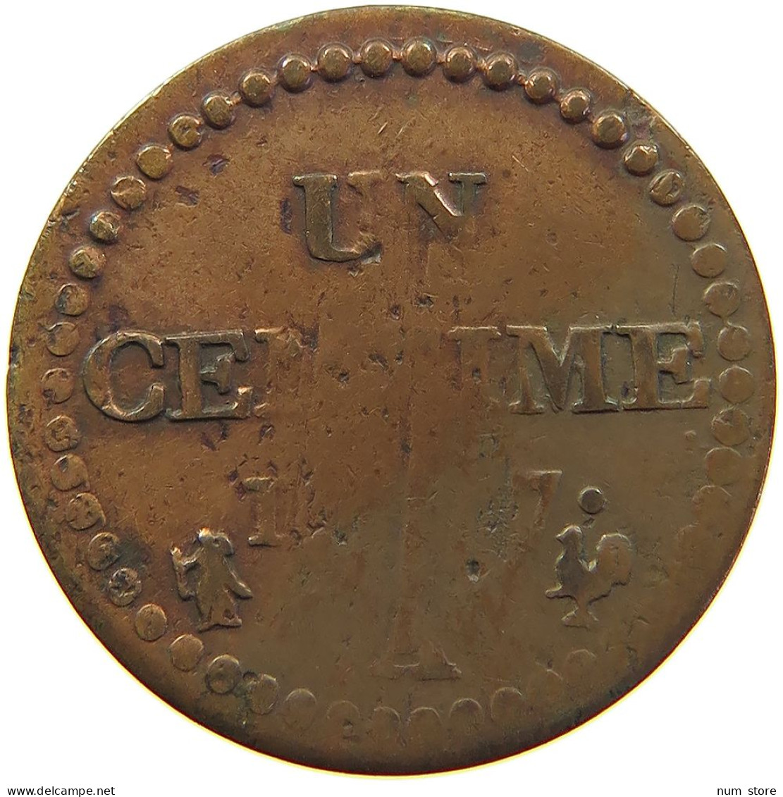 FRANCE UN CENTIME LAN 7 A #s012 0197 - 1 Centime