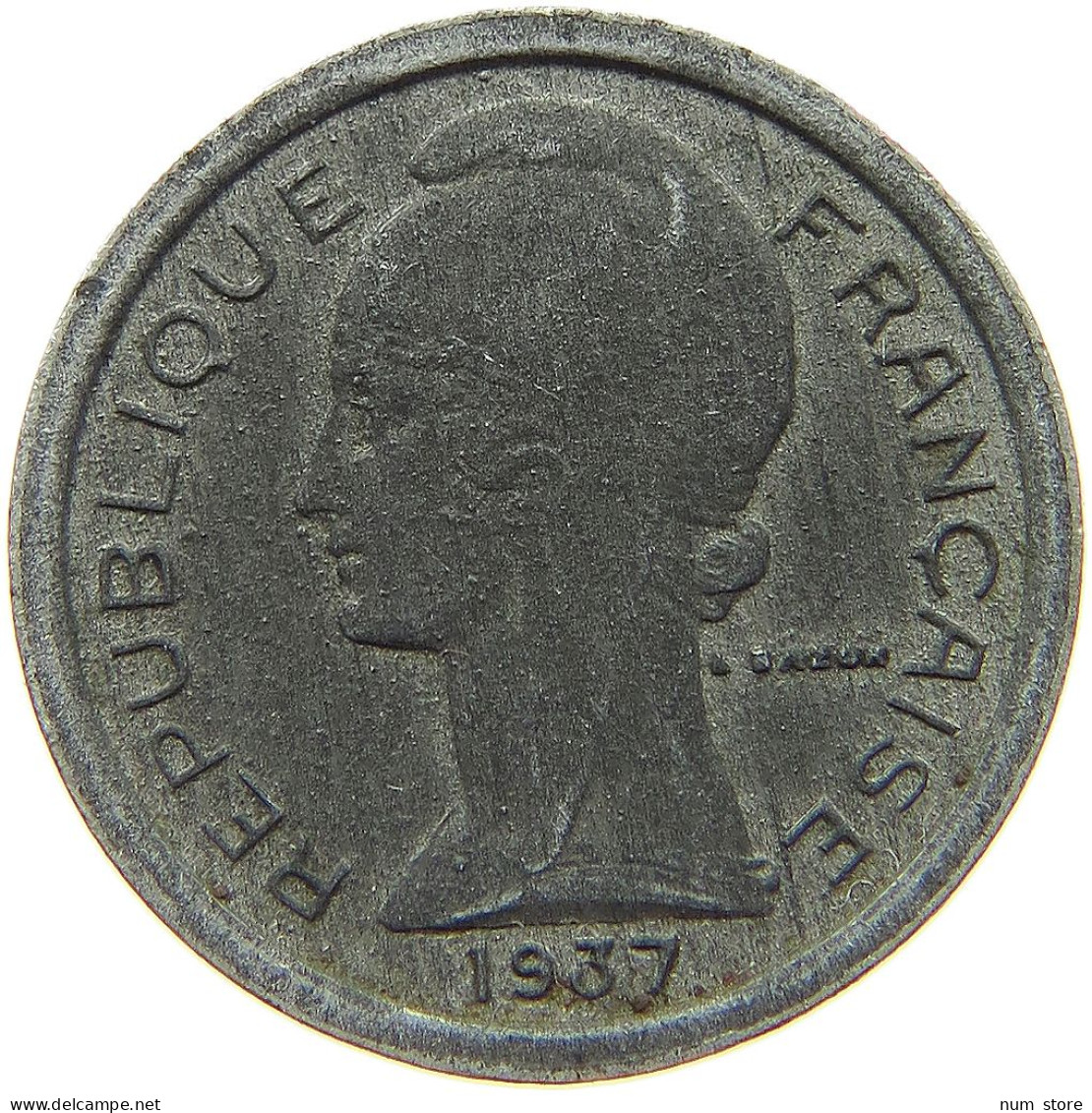 FRANCE PHONE TOKEN 1937 #s075 0101 - 1 Centime