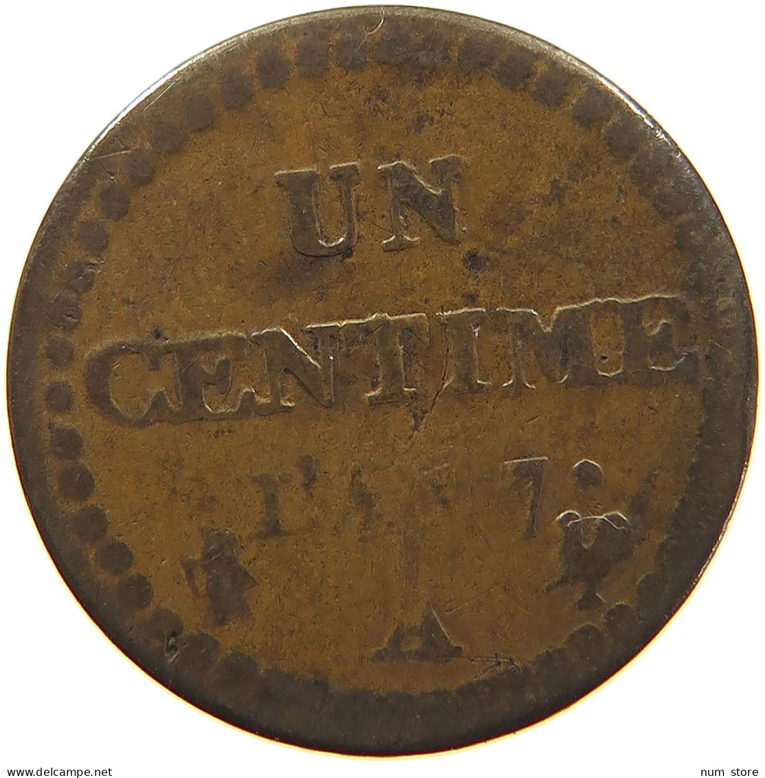 FRANCE CENTIME LAN 7 A #c065 0043 - 1 Centime