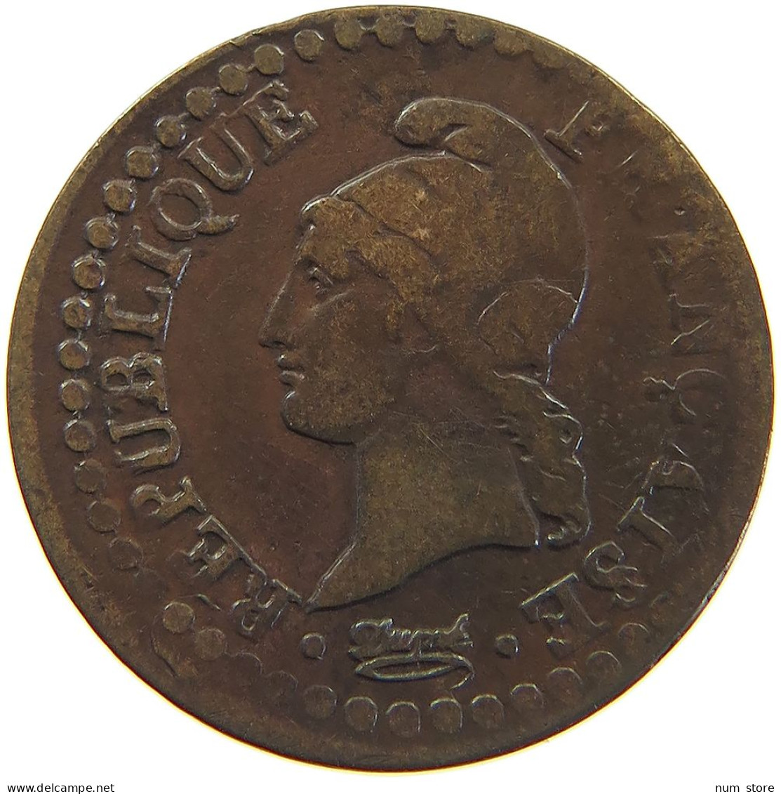 FRANCE CENTIME LAN 5 A #c041 0495 - 1 Centime