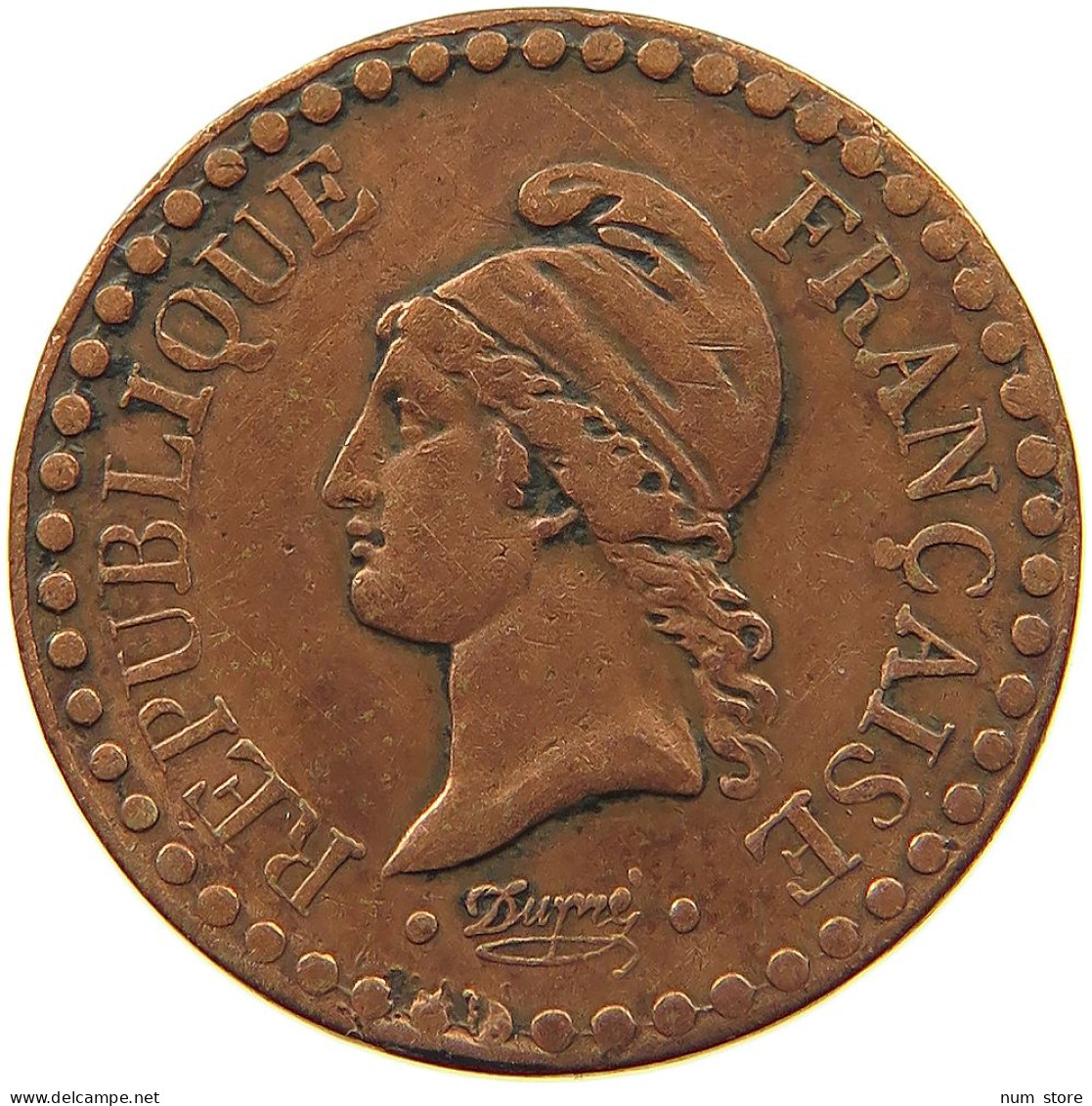 FRANCE CENTIME 1848 A #s037 0015 - 1 Centime