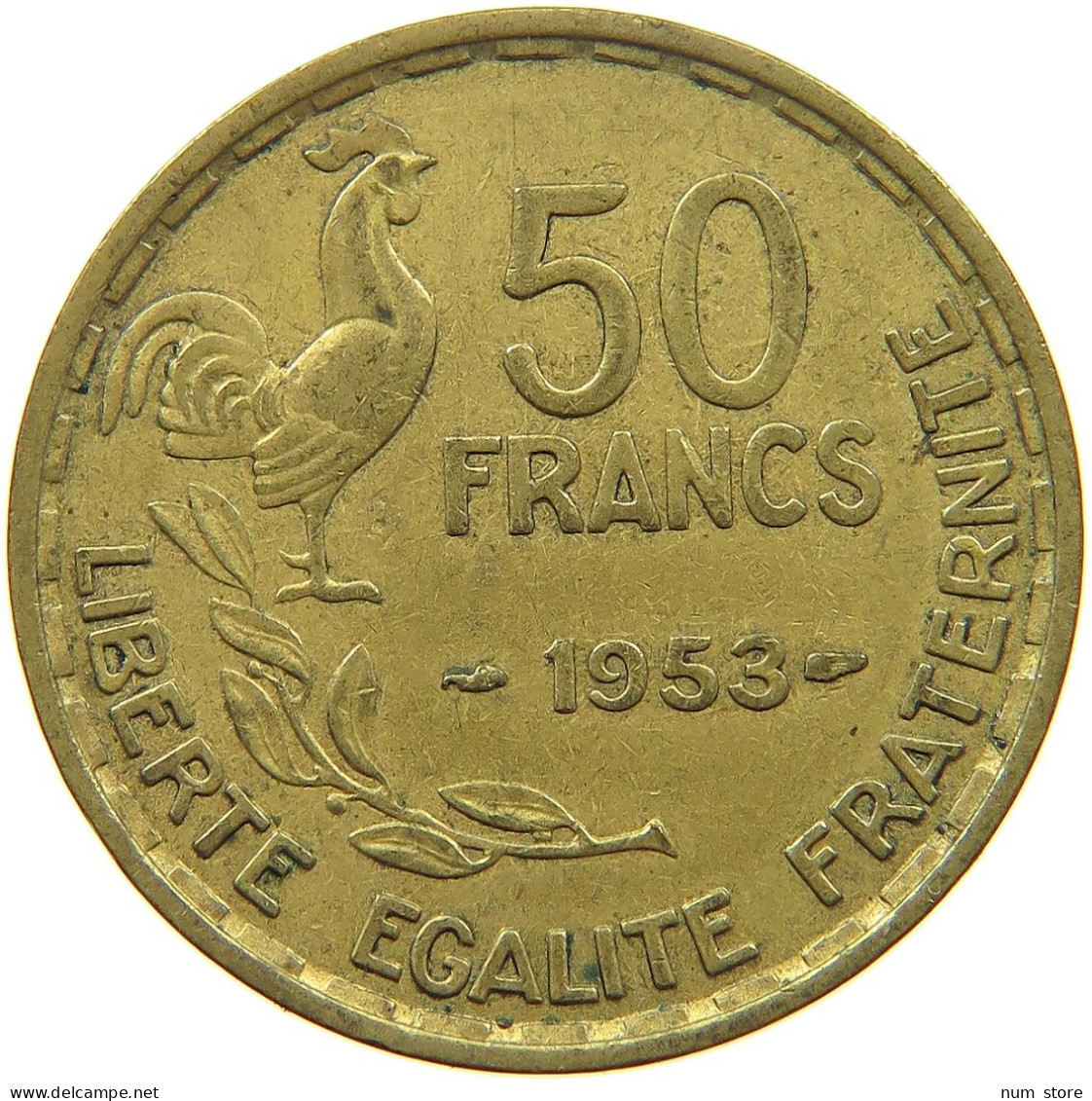 FRANCE 50 FRANCS 1953 #c075 0425 - 50 Francs